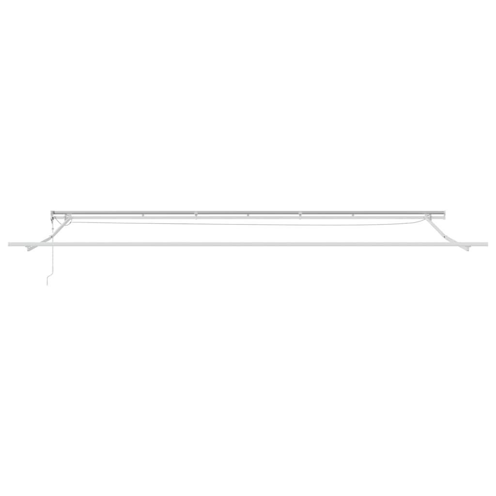 Einziehbare Markise Orange und Braun 600 x 350 cm