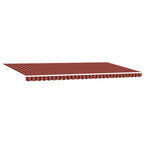 Markisenstoff Orange und Braun 600 x 350 cm Polyester