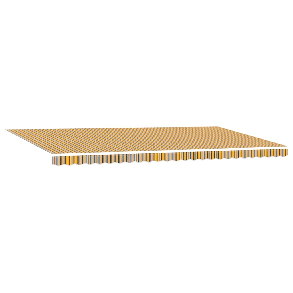 Einziehbare Markise Mehrfarbig 600 x 350 cm Stoff und Stahl