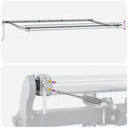 Einziehbare Markise Mehrfarbig 600 x 350 cm Stoff und Aluminium