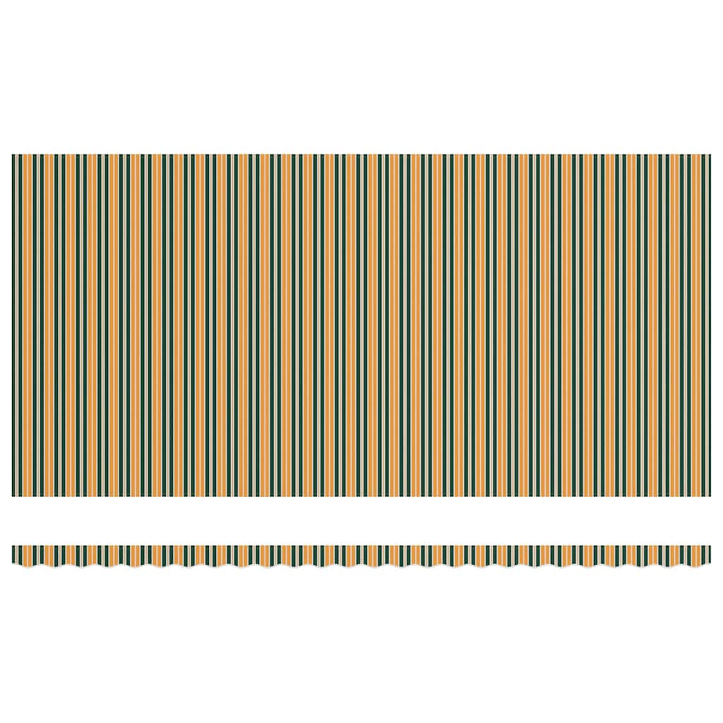 Einziehbare Markise Grün und Gelb 600 x 350 cm