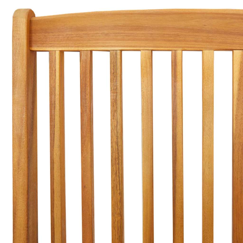 Klappstuhl mit Kissen 2 pcs Braun Massivholz Akazie
