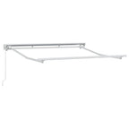 Markisenrahmen Verstellbar Weiß 2,5 x 2 m Stahl