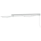 Markisenrahmen Verstellbar Weiß 2,5 x 2 m Stahl