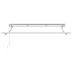 Markisenrahmen Verstellbar Weiß 2,5 x 2 m Stahl