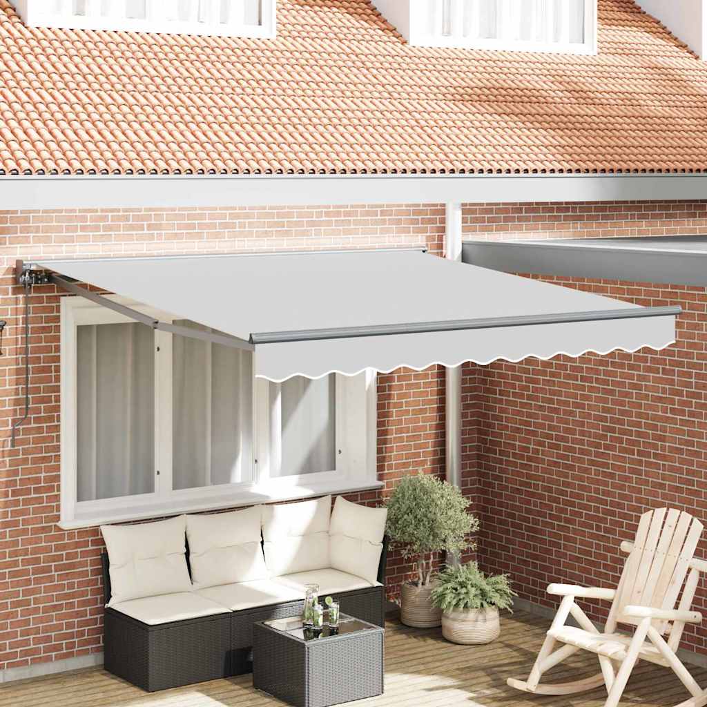 Markisenrahmen Verstellbar Anthrazit 3,5 x 2,5 m Stahl