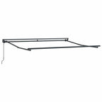 Markisenrahmen Verstellbar Anthrazit 3,5 x 2,5 m Stahl