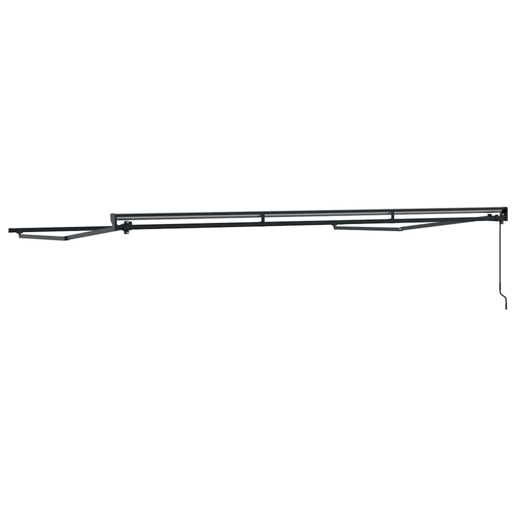 Markisenrahmen Verstellbar Anthrazit 4,5 × 3 m Stahl
