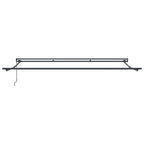 Markisenrahmen Verstellbar Anthrazit 4,5 × 3 m Stahl