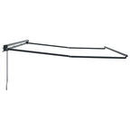 Markisenrahmen Verstellbar Anthrazit 4,5 × 3 m Stahl