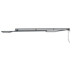Markisenrahmen Verstellbar Anthrazit 4,5 × 3 m Stahl