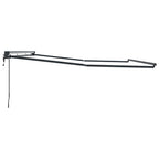Markisenrahmen Verstellbar Anthrazit 4,5 × 3 m Stahl