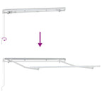 Markisenrahmen Weiß 2,5 x 2 m Metall