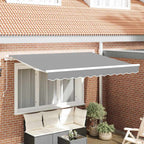 Markisenrahmen Weiß 3,5 x 2 m Metall