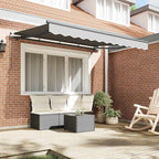 Markisenrahmen Anthrazit 2,5 x 2 m Metall