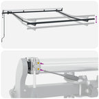 Markisenrahmen Anthrazit 2,5 x 2 m Metall
