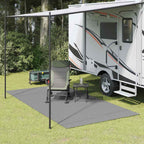 Zeltteppich Anthrazit 800 x 350 cm Polyester
