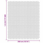 Zeltteppich Blau 400 x 350 cm Polyester