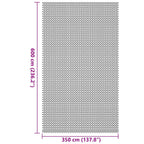 Zeltteppich Blau 600 x 350 cm Polyester