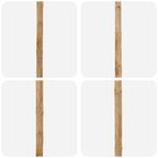 Garten-Sonnenschirm Cremeweiß Ø 150 x 210 cm Bambus