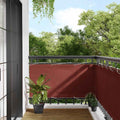 Balkon-Sichtschutz Terrakotta 75x1000 cm 100 % Polyester-Oxford