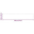 Balkon-Sichtschutz Terrakotta 120x700 cm 100 % Polyester-Oxford