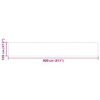 Balkon-Sichtschutz Terrakotta 120x800 cm 100 % Polyester-Oxford