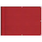 Balkon-Sichtschutz Rot 75x1000 cm 100 % Polyester-Oxford