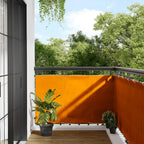 Balkon-Sichtschutz Orange 90x700 cm 100% Polyester-Oxford