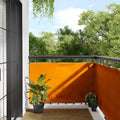 Balkon-Sichtschutz Orange 90x1000 cm 100% Polyester-Oxford