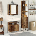 Badezimmermöbel-Set mit Regal 3 pcs Altholz Holzwerkstoff