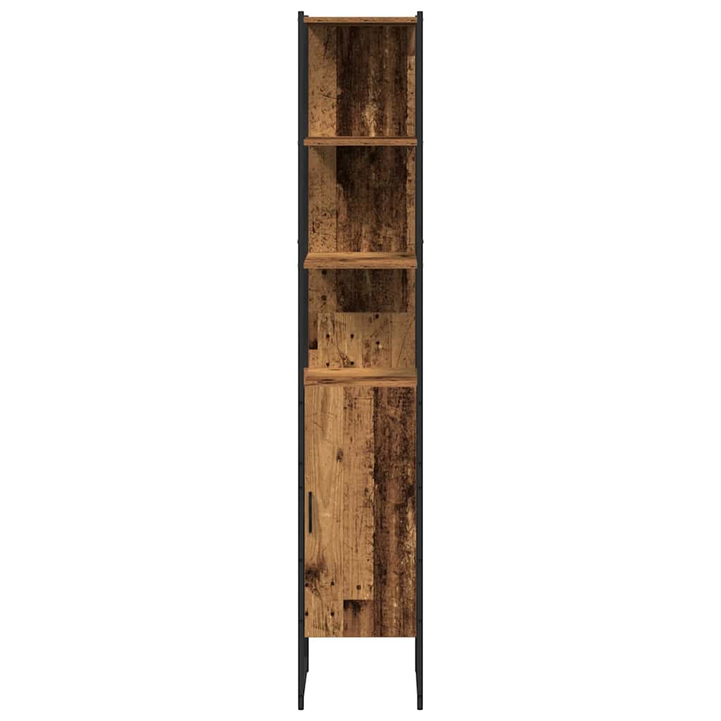 Badezimmermöbel Set mit Regal 3 pcs Altholz Holzwerkstoff