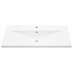 Badezimmerschrank Schwarz Eichen-Optik 90 x 38,5 x 46 cm
