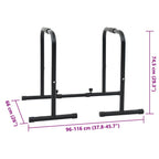 Dip-Stange Schwarz 116 x 66 x 74,5 cm Pulverbeschichteter Stahl