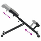 Hyperextensionsbank Schwarz 100,5 x 70 x 78 cm