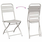Gartenklappstuhl 2 pcs Beige 42 x 52 x 82 cm