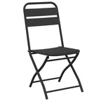 Gartenklappstuhl 2 pcs Anthrazit 42 x 52 x 82 cm