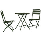 Bistrogarnitur 3 pcs Grün Stahl