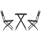 Bistrogarnitur 3 pcs Anthrazit Stahl