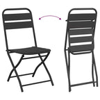 Bistrogarnitur 3 pcs Anthrazit Stahl