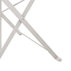 Gartenklappstuhl 2 pcs Beige 42 x 46 x 82cm Metall