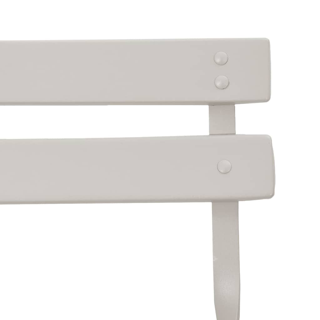 Gartenklappstuhl 2 pcs Beige 42 x 46 x 82cm Metall