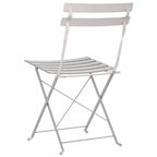Gartenklappstuhl 2 pcs Beige 42 x 46 x 82cm Metall
