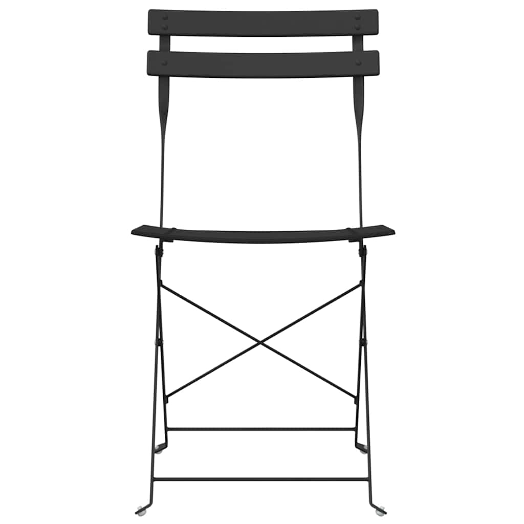 Gartenklappstuhl 2 pcs Anthrazit 42 x 46 x 82cm Metall