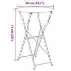 Bistrotisch Senf Ø 50 x 71 cm Pulverbeschichteter Stahl
