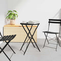 Bistrotisch Anthrazit Ø 50 x 71 cm Pulverbeschichteter Stahl
