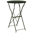 Klapp Bistro Set 3 pcs Wald Stahl