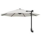 Garten-Sonnenschirm Sand 248 x 248 x 148 cm Polyester und Stahl