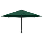 Garten-Sonnenschirm Grün 248 x 248 x 148 cm Polyester und Stahl