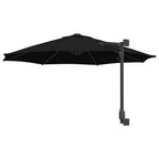 Garten-Sonnenschirm Schwarz 248 x 248 x 148 cm